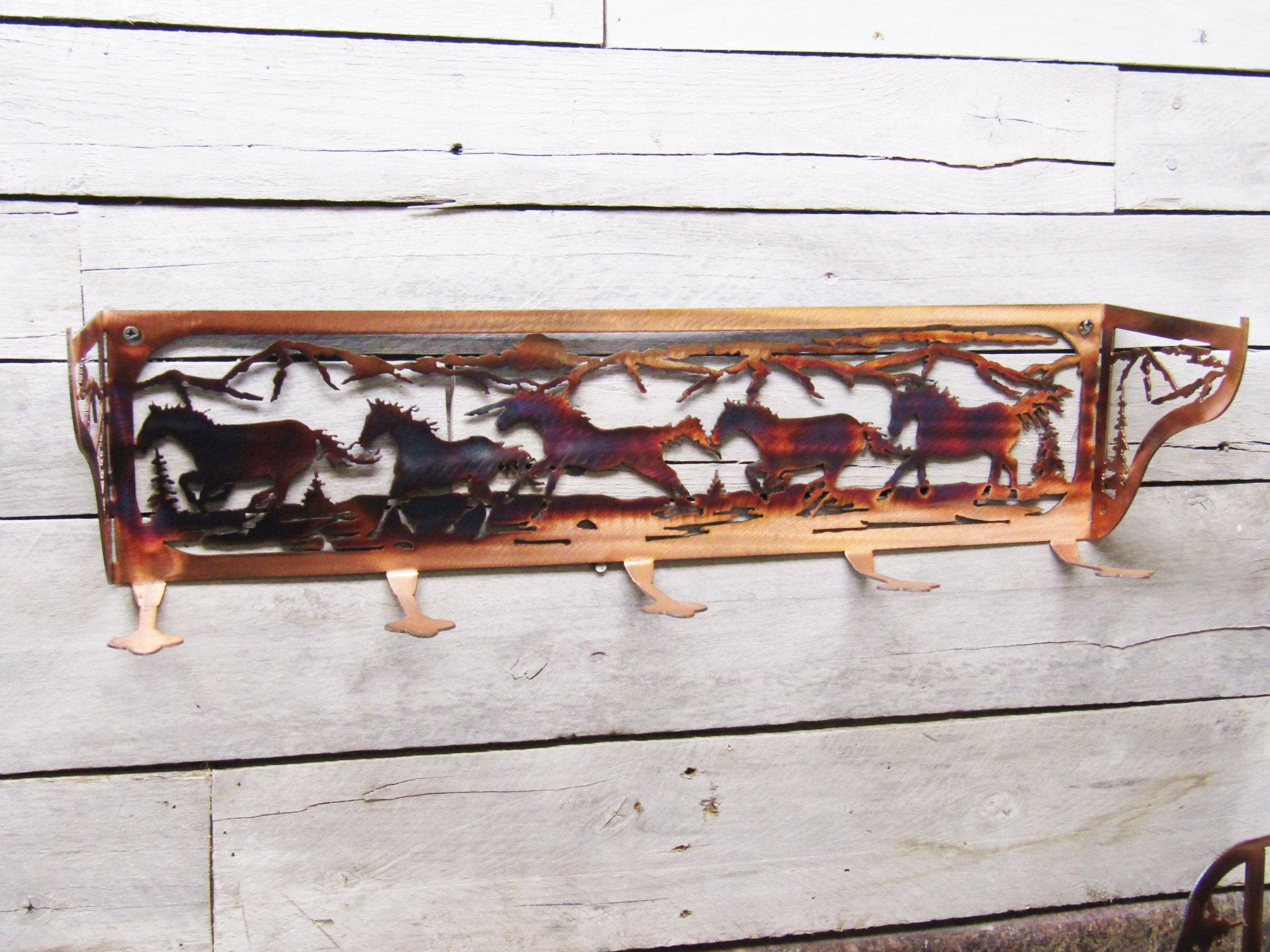 Shelf Coat Rack - Hersey Customs Inc.